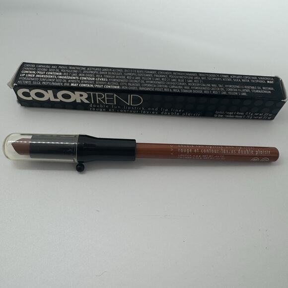 Avon ColorTrend Double Fun Lipstick and Lip Liner In Brownie 2004 Discontinued - Picture 1 of 6